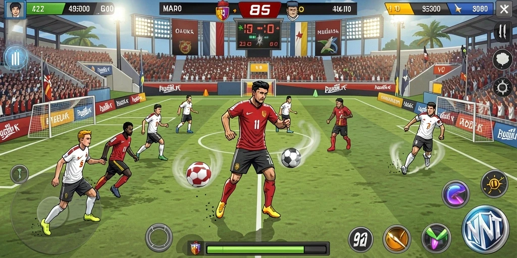 Screenshot menggambarkan fitur komunitas yang memungkinkan interaksi antar pemain.