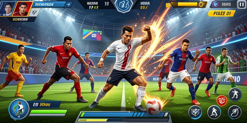 Screenshot ketiga memperlihatkan fitur sosial bermain bersama teman.