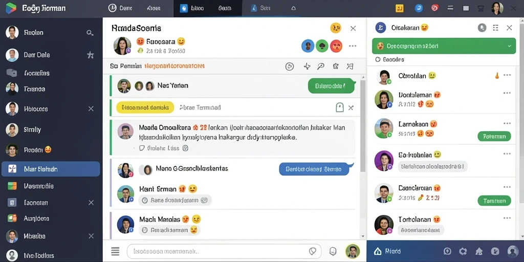 Fitur chat untuk berinteraksi dengan pemain lain.