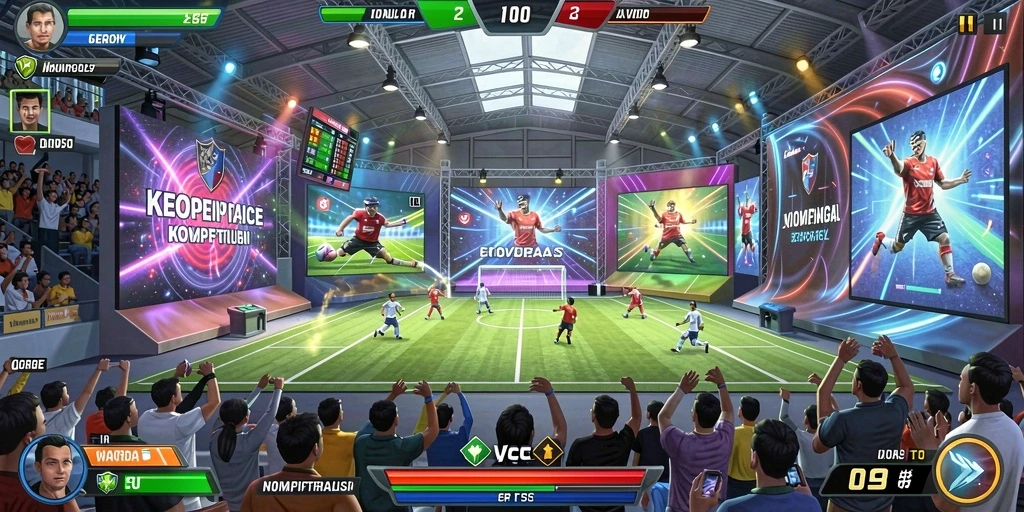 Mode multiplayer yang memungkinkan bersaing dengan pemain lain.