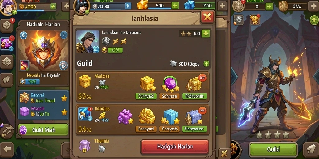 Level permainan yang menantang dan seru.